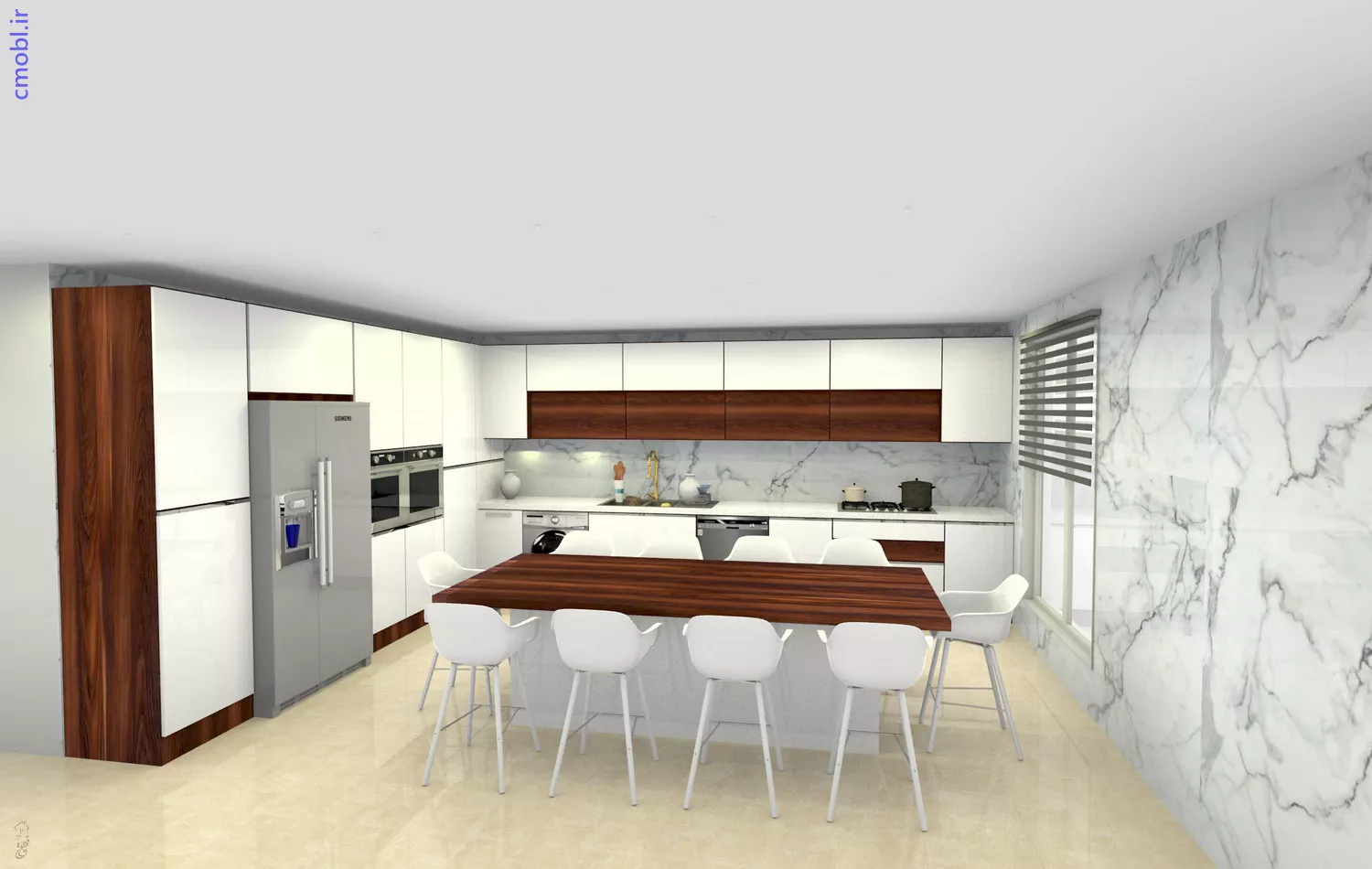 کابينت آشپزخانه در مدل مدرن - کلاسيک و نيو کلاسيک