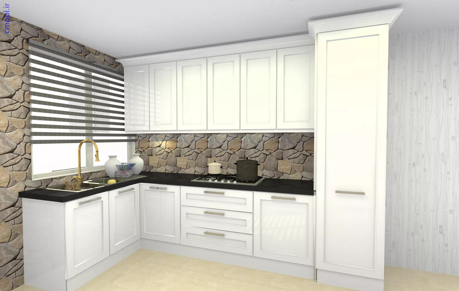 کابينت آشپزخانه در مدل مدرن - کلاسيک و نيو کلاسيک
